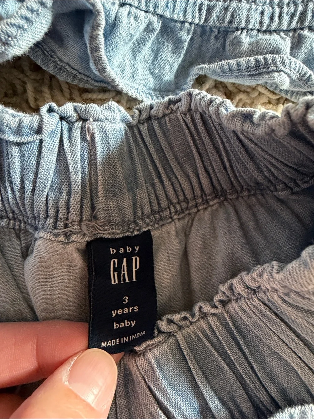 GAP Light Blue Girls' Ruffle Denim Skort Set